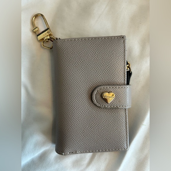 Betsey Johnson Handbags - Betsey Johnson Gray Wallet with Gold Accents GUC
